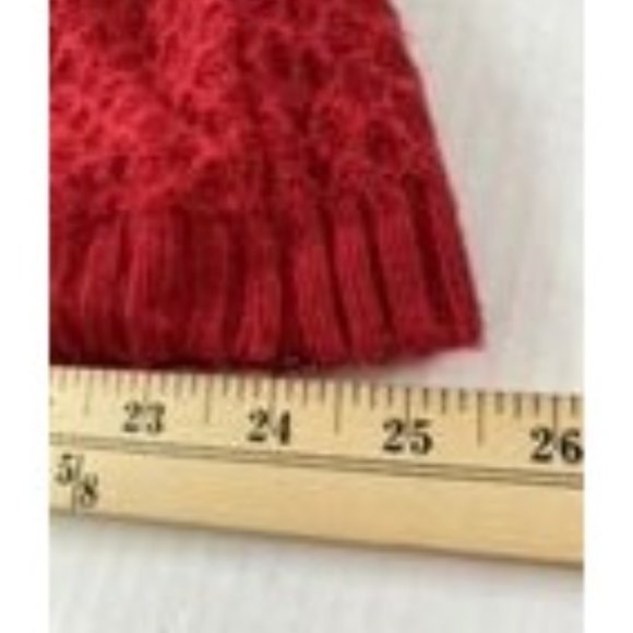 Style & Co Womens Red Cowl Neck Waffle Knit Tunic Size M with Pockets Coastal - Picture 9 of 10